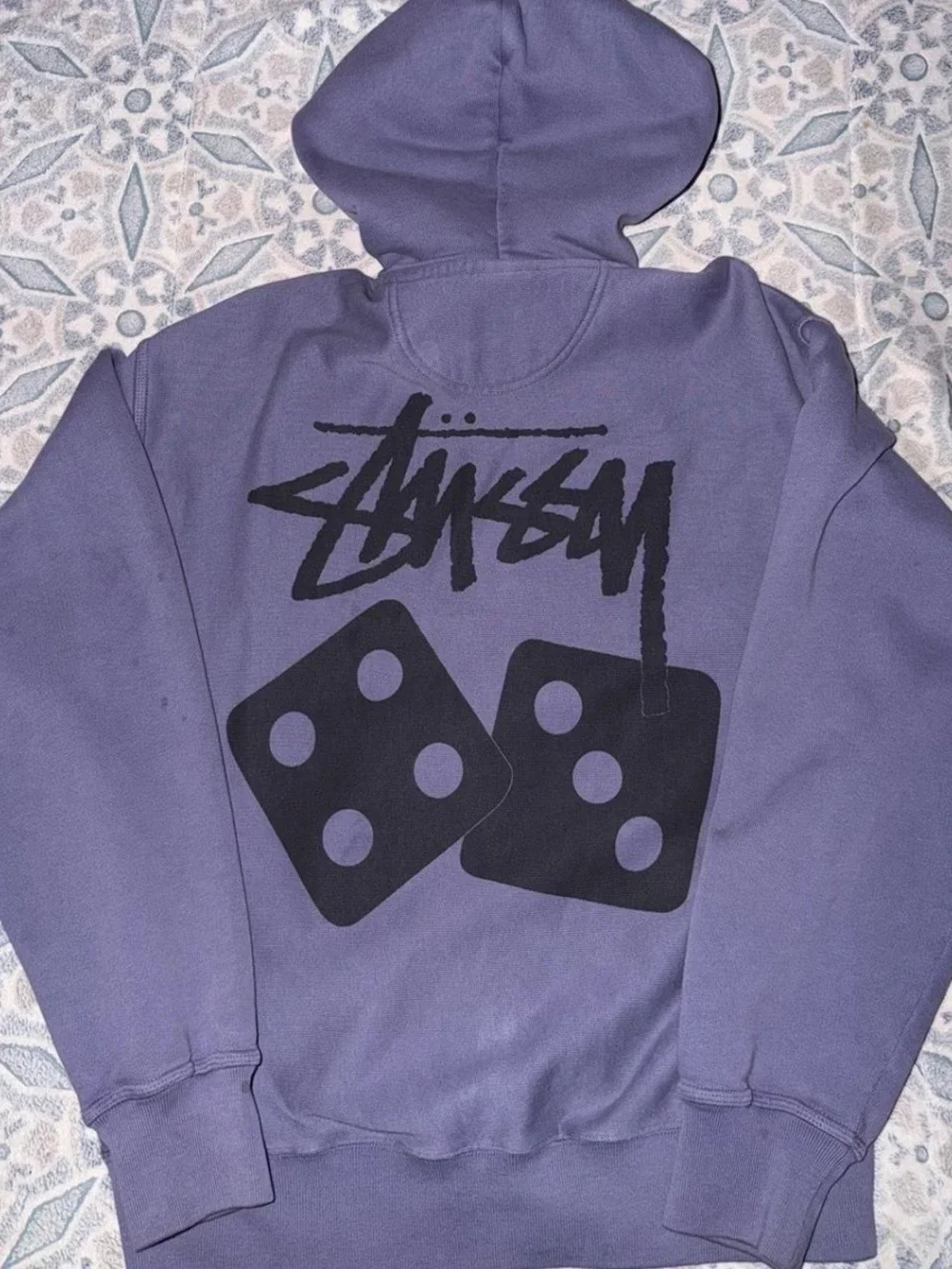 Stüssy Purple Zip-Up Hoodie medium